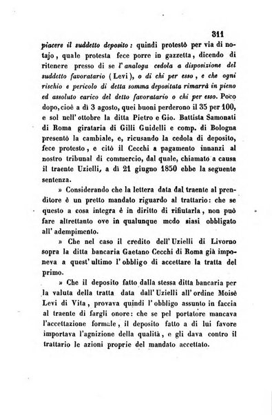 Giornale del Foro in cui si raccolgono le più importanti regiudicate dei supremi tribunali di Roma e dello Stato pontificio in materia civile