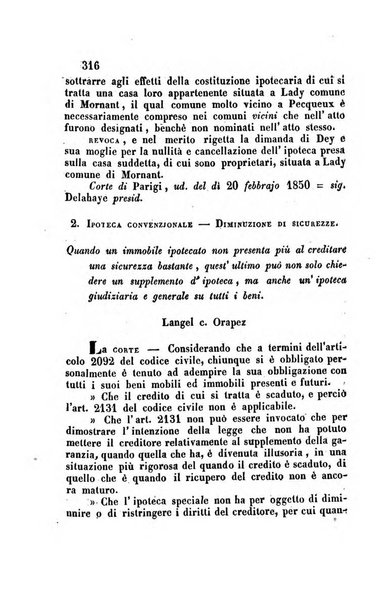 Giornale del Foro in cui si raccolgono le più importanti regiudicate dei supremi tribunali di Roma e dello Stato pontificio in materia civile