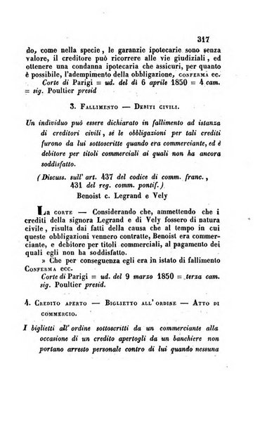 Giornale del Foro in cui si raccolgono le più importanti regiudicate dei supremi tribunali di Roma e dello Stato pontificio in materia civile