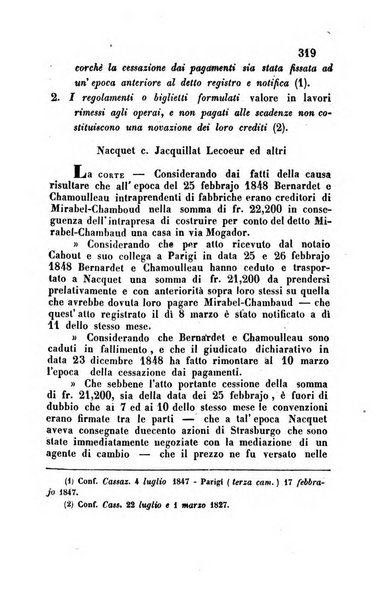 Giornale del Foro in cui si raccolgono le più importanti regiudicate dei supremi tribunali di Roma e dello Stato pontificio in materia civile