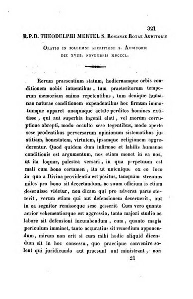 Giornale del Foro in cui si raccolgono le più importanti regiudicate dei supremi tribunali di Roma e dello Stato pontificio in materia civile