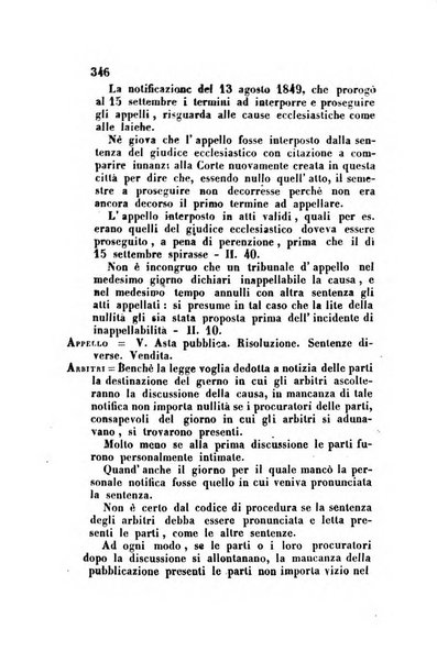 Giornale del Foro in cui si raccolgono le più importanti regiudicate dei supremi tribunali di Roma e dello Stato pontificio in materia civile