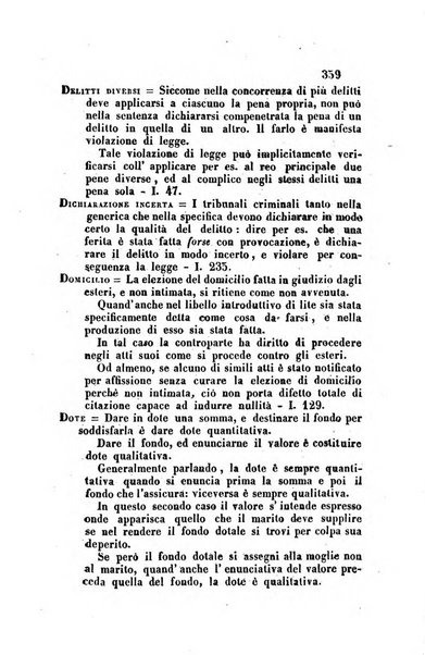 Giornale del Foro in cui si raccolgono le più importanti regiudicate dei supremi tribunali di Roma e dello Stato pontificio in materia civile