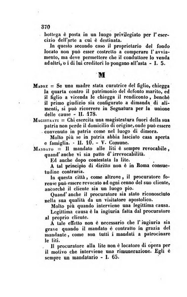 Giornale del Foro in cui si raccolgono le più importanti regiudicate dei supremi tribunali di Roma e dello Stato pontificio in materia civile