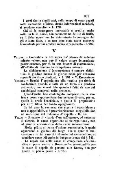 Giornale del Foro in cui si raccolgono le più importanti regiudicate dei supremi tribunali di Roma e dello Stato pontificio in materia civile