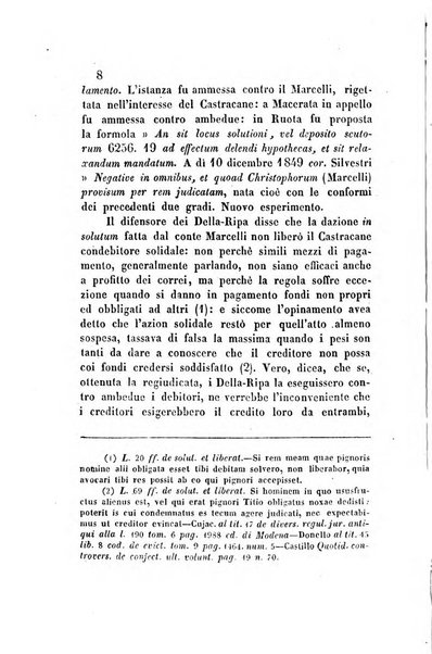 Giornale del Foro in cui si raccolgono le più importanti regiudicate dei supremi tribunali di Roma e dello Stato pontificio in materia civile