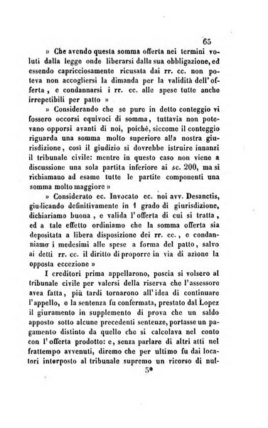 Giornale del Foro in cui si raccolgono le più importanti regiudicate dei supremi tribunali di Roma e dello Stato pontificio in materia civile