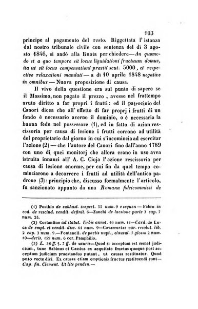 Giornale del Foro in cui si raccolgono le più importanti regiudicate dei supremi tribunali di Roma e dello Stato pontificio in materia civile