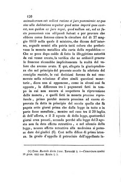 Giornale del Foro in cui si raccolgono le più importanti regiudicate dei supremi tribunali di Roma e dello Stato pontificio in materia civile