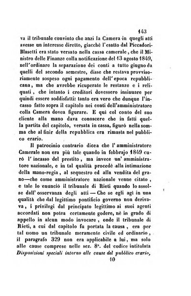 Giornale del Foro in cui si raccolgono le più importanti regiudicate dei supremi tribunali di Roma e dello Stato pontificio in materia civile