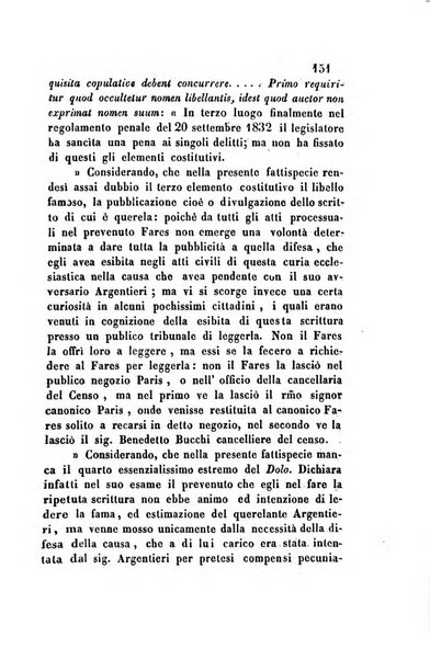 Giornale del Foro in cui si raccolgono le più importanti regiudicate dei supremi tribunali di Roma e dello Stato pontificio in materia civile