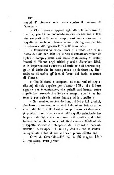 Giornale del Foro in cui si raccolgono le più importanti regiudicate dei supremi tribunali di Roma e dello Stato pontificio in materia civile