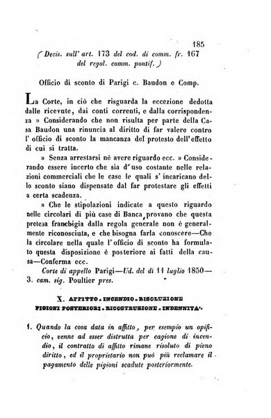 Giornale del Foro in cui si raccolgono le più importanti regiudicate dei supremi tribunali di Roma e dello Stato pontificio in materia civile