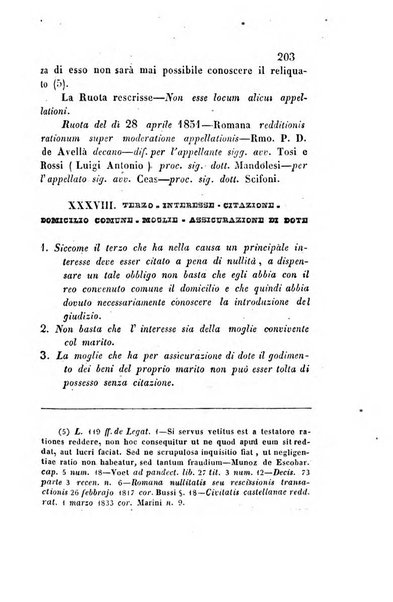 Giornale del Foro in cui si raccolgono le più importanti regiudicate dei supremi tribunali di Roma e dello Stato pontificio in materia civile