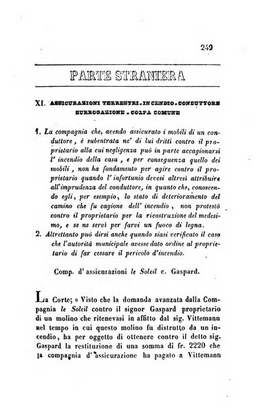 Giornale del Foro in cui si raccolgono le più importanti regiudicate dei supremi tribunali di Roma e dello Stato pontificio in materia civile