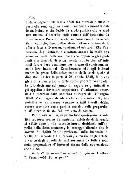 Giornale del Foro in cui si raccolgono le più importanti regiudicate dei supremi tribunali di Roma e dello Stato pontificio in materia civile