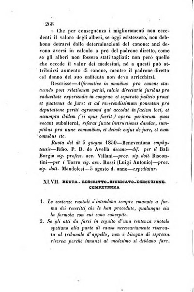 Giornale del Foro in cui si raccolgono le più importanti regiudicate dei supremi tribunali di Roma e dello Stato pontificio in materia civile