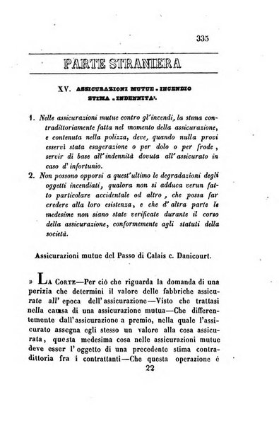 Giornale del Foro in cui si raccolgono le più importanti regiudicate dei supremi tribunali di Roma e dello Stato pontificio in materia civile