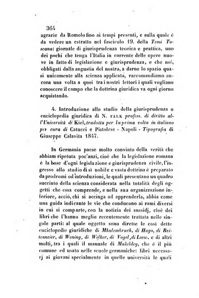 Giornale del Foro in cui si raccolgono le più importanti regiudicate dei supremi tribunali di Roma e dello Stato pontificio in materia civile