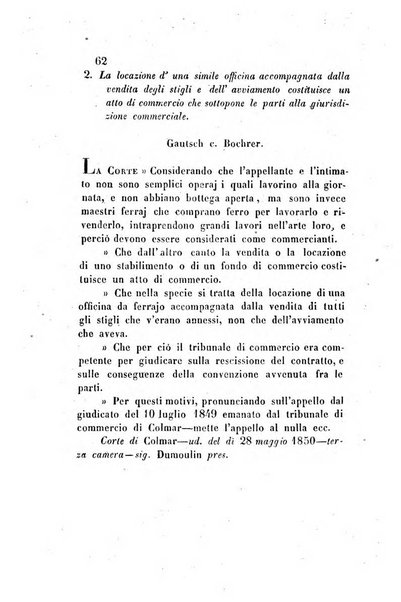 Giornale del Foro in cui si raccolgono le più importanti regiudicate dei supremi tribunali di Roma e dello Stato pontificio in materia civile