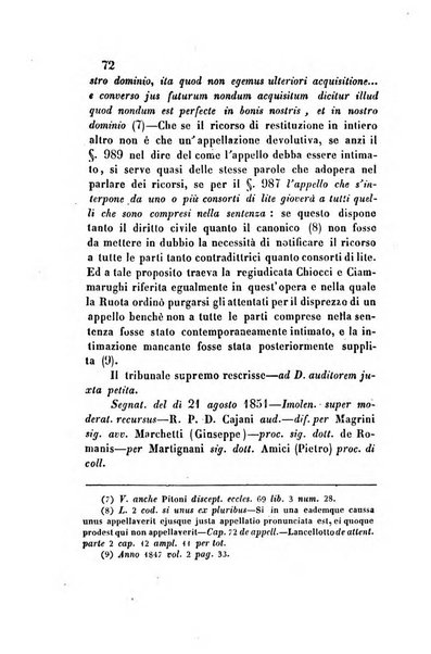 Giornale del Foro in cui si raccolgono le più importanti regiudicate dei supremi tribunali di Roma e dello Stato pontificio in materia civile