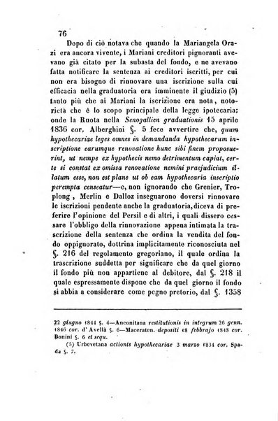 Giornale del Foro in cui si raccolgono le più importanti regiudicate dei supremi tribunali di Roma e dello Stato pontificio in materia civile