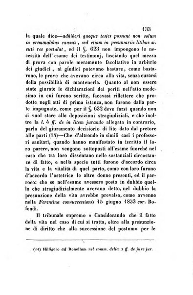 Giornale del Foro in cui si raccolgono le più importanti regiudicate dei supremi tribunali di Roma e dello Stato pontificio in materia civile