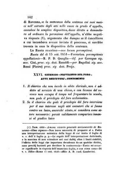 Giornale del Foro in cui si raccolgono le più importanti regiudicate dei supremi tribunali di Roma e dello Stato pontificio in materia civile