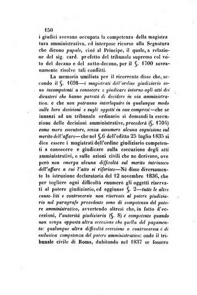 Giornale del Foro in cui si raccolgono le più importanti regiudicate dei supremi tribunali di Roma e dello Stato pontificio in materia civile