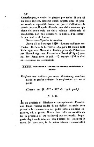 Giornale del Foro in cui si raccolgono le più importanti regiudicate dei supremi tribunali di Roma e dello Stato pontificio in materia civile