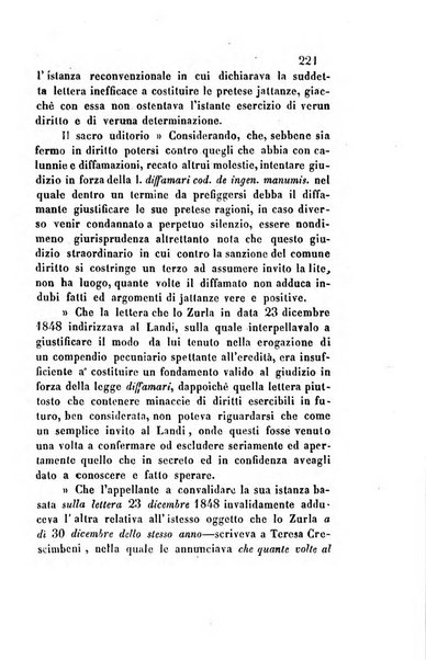 Giornale del Foro in cui si raccolgono le più importanti regiudicate dei supremi tribunali di Roma e dello Stato pontificio in materia civile