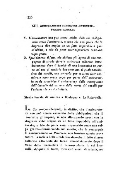 Giornale del Foro in cui si raccolgono le più importanti regiudicate dei supremi tribunali di Roma e dello Stato pontificio in materia civile