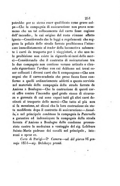 Giornale del Foro in cui si raccolgono le più importanti regiudicate dei supremi tribunali di Roma e dello Stato pontificio in materia civile