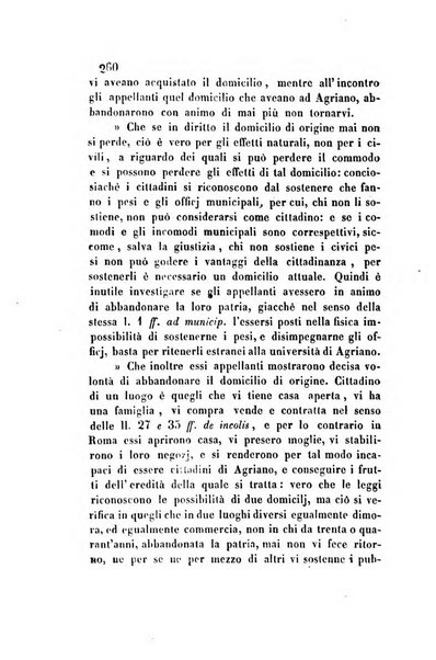 Giornale del Foro in cui si raccolgono le più importanti regiudicate dei supremi tribunali di Roma e dello Stato pontificio in materia civile