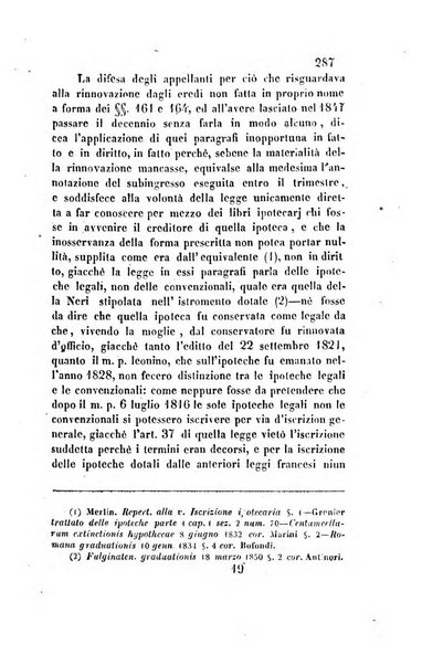 Giornale del Foro in cui si raccolgono le più importanti regiudicate dei supremi tribunali di Roma e dello Stato pontificio in materia civile