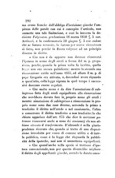 Giornale del Foro in cui si raccolgono le più importanti regiudicate dei supremi tribunali di Roma e dello Stato pontificio in materia civile