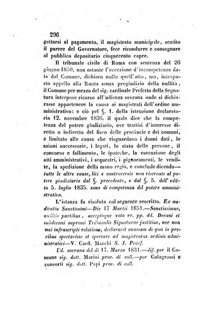 Giornale del Foro in cui si raccolgono le più importanti regiudicate dei supremi tribunali di Roma e dello Stato pontificio in materia civile