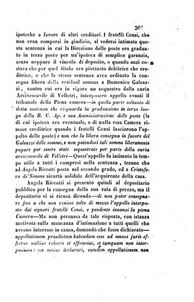 Giornale del Foro in cui si raccolgono le più importanti regiudicate dei supremi tribunali di Roma e dello Stato pontificio in materia civile