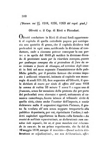 Giornale del Foro in cui si raccolgono le più importanti regiudicate dei supremi tribunali di Roma e dello Stato pontificio in materia civile