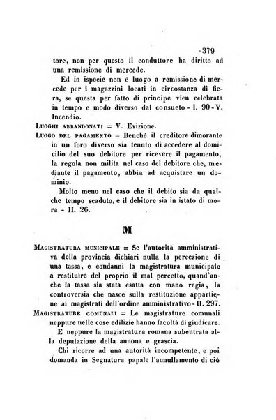 Giornale del Foro in cui si raccolgono le più importanti regiudicate dei supremi tribunali di Roma e dello Stato pontificio in materia civile