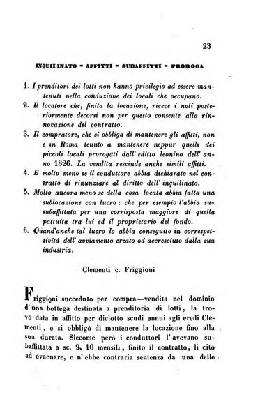 Giornale del Foro in cui si raccolgono le più importanti regiudicate dei supremi tribunali di Roma e dello Stato pontificio in materia civile