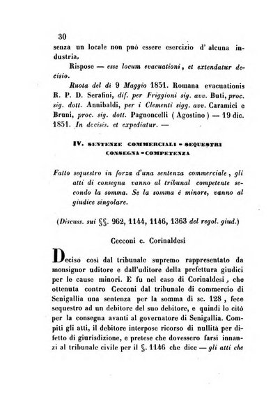 Giornale del Foro in cui si raccolgono le più importanti regiudicate dei supremi tribunali di Roma e dello Stato pontificio in materia civile