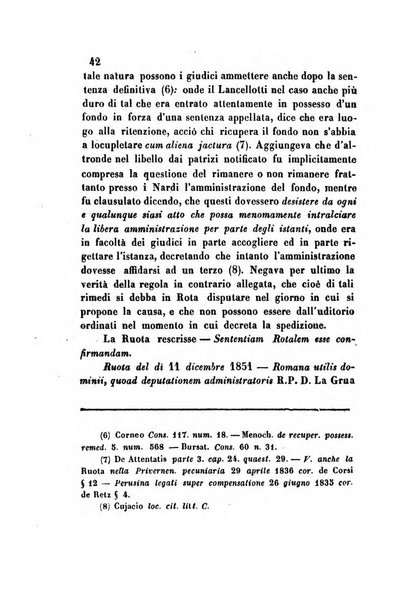 Giornale del Foro in cui si raccolgono le più importanti regiudicate dei supremi tribunali di Roma e dello Stato pontificio in materia civile