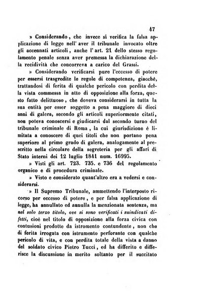 Giornale del Foro in cui si raccolgono le più importanti regiudicate dei supremi tribunali di Roma e dello Stato pontificio in materia civile