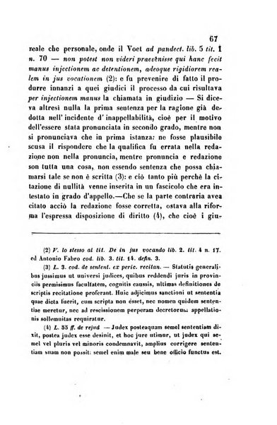 Giornale del Foro in cui si raccolgono le più importanti regiudicate dei supremi tribunali di Roma e dello Stato pontificio in materia civile