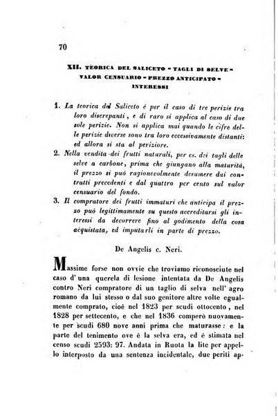 Giornale del Foro in cui si raccolgono le più importanti regiudicate dei supremi tribunali di Roma e dello Stato pontificio in materia civile