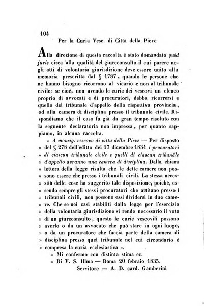 Giornale del Foro in cui si raccolgono le più importanti regiudicate dei supremi tribunali di Roma e dello Stato pontificio in materia civile