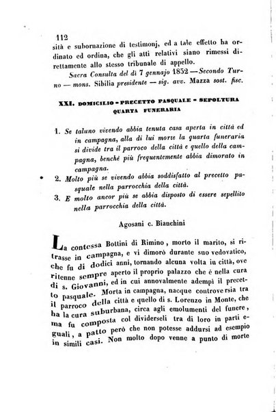 Giornale del Foro in cui si raccolgono le più importanti regiudicate dei supremi tribunali di Roma e dello Stato pontificio in materia civile