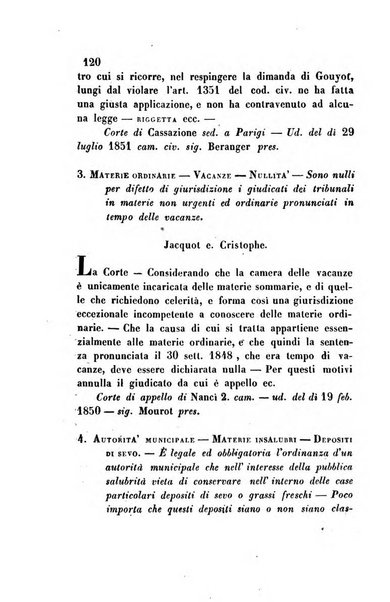 Giornale del Foro in cui si raccolgono le più importanti regiudicate dei supremi tribunali di Roma e dello Stato pontificio in materia civile