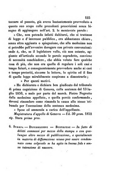 Giornale del Foro in cui si raccolgono le più importanti regiudicate dei supremi tribunali di Roma e dello Stato pontificio in materia civile